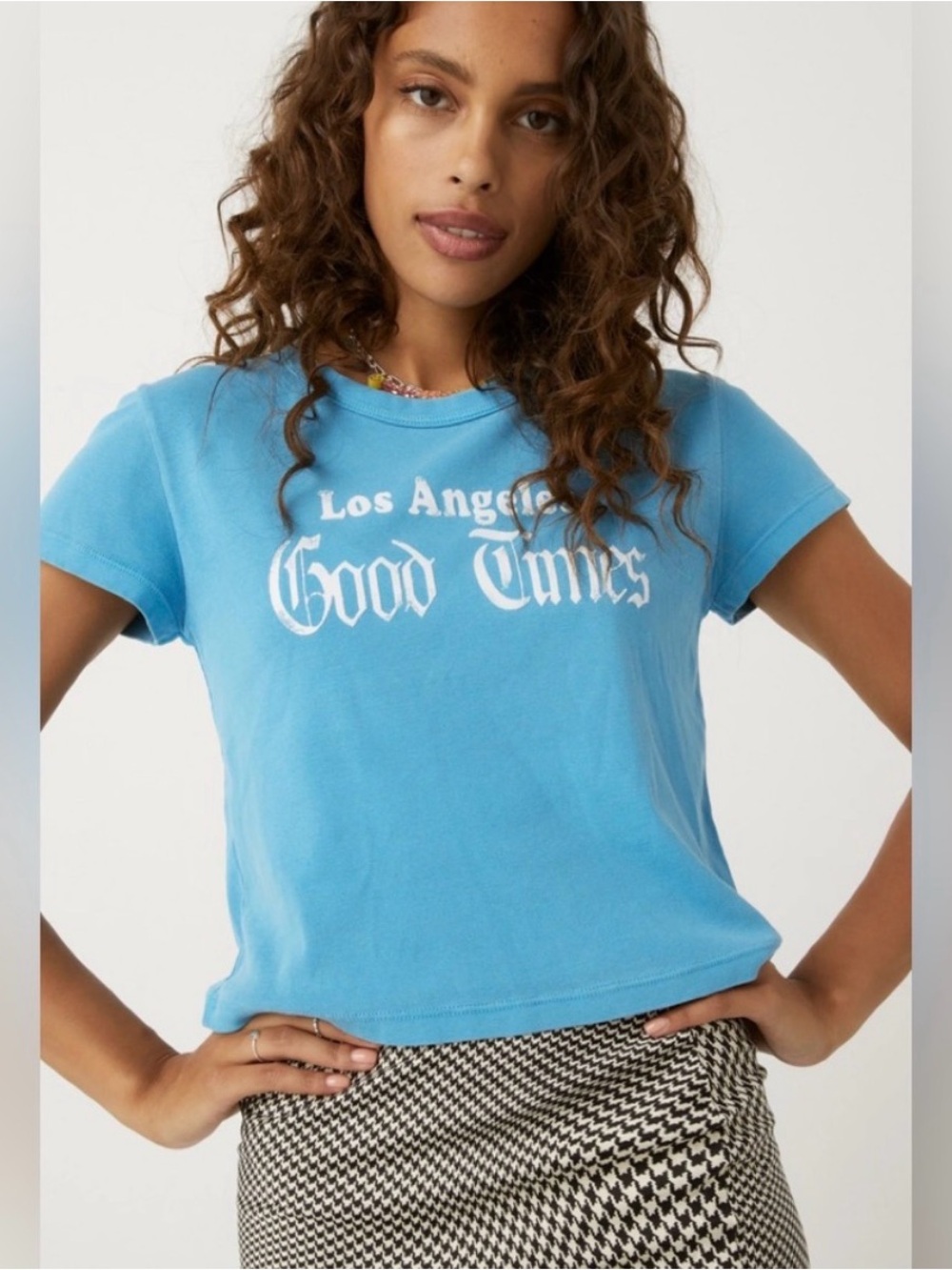 Daydreamer Los Angeles 'Good Times' Tee - Sky Blue 100% cotton
